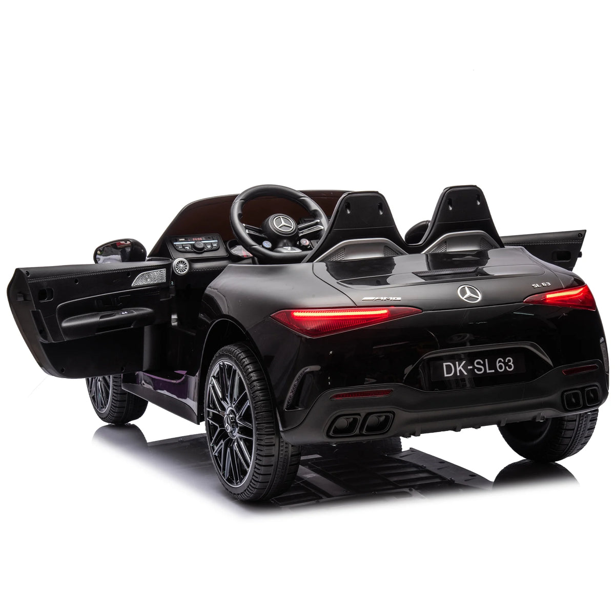 24V Electric Car for Kids with Parent Remote Control, Black B876493
