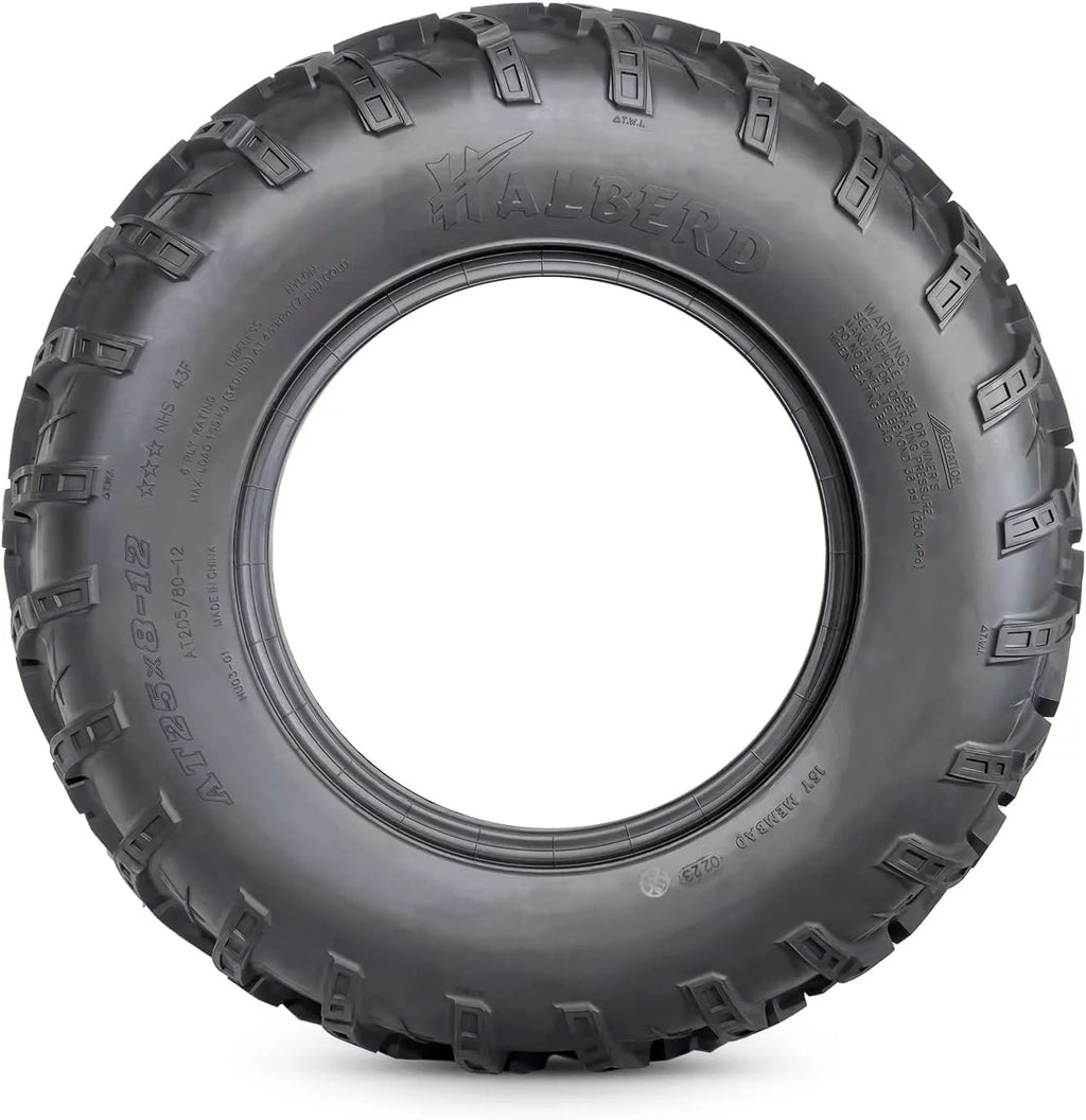 25x8-12 Front & 25x10-12 Rear All Terrain Tires Set of 4 J501