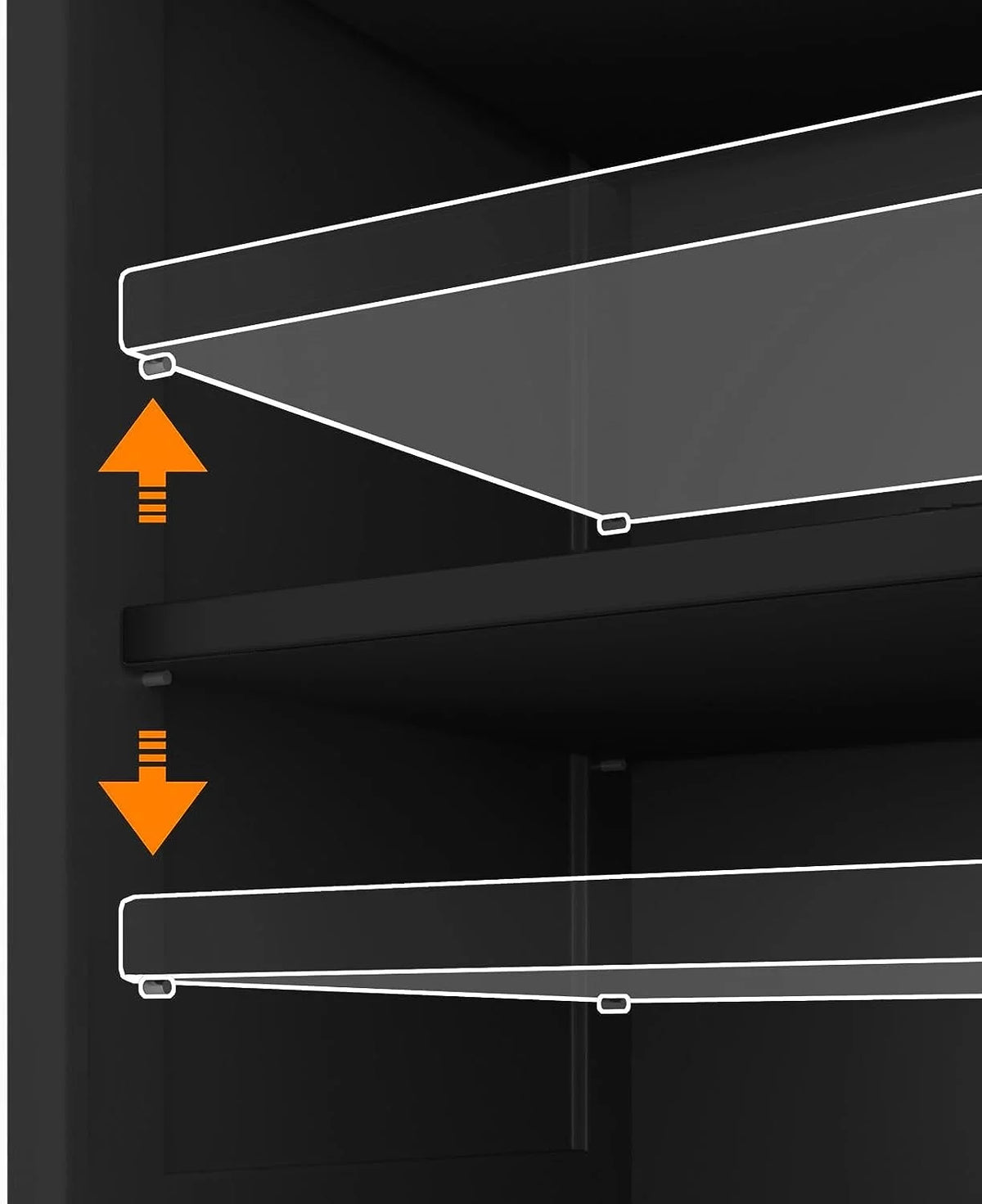 Black Freestanding Bathroom Cabinet with Drawer and Adjustable Shelf B266100