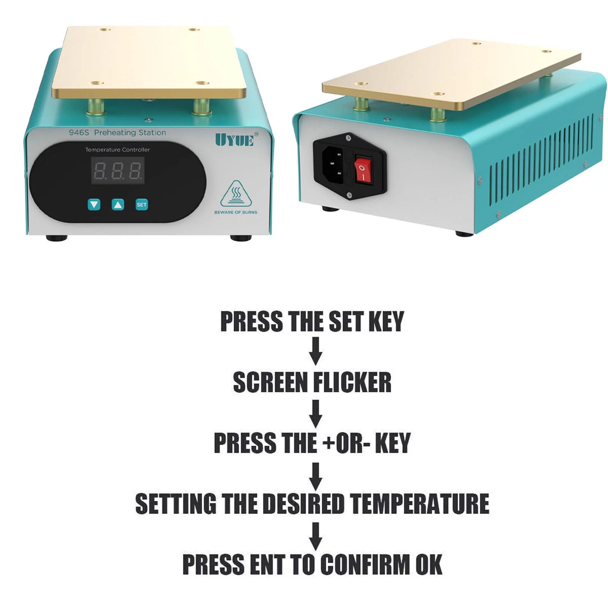 Mobile Phone LCD Screen Separator Hot Plate Heating Pad Repair Mat C87783