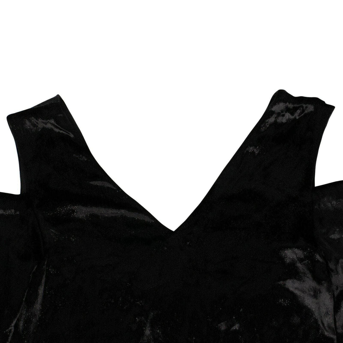 Black Velvet Cold Shoulder Shirt U36596