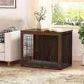 Wooden Dog Crate Furniture with Cushion and Tray X4081