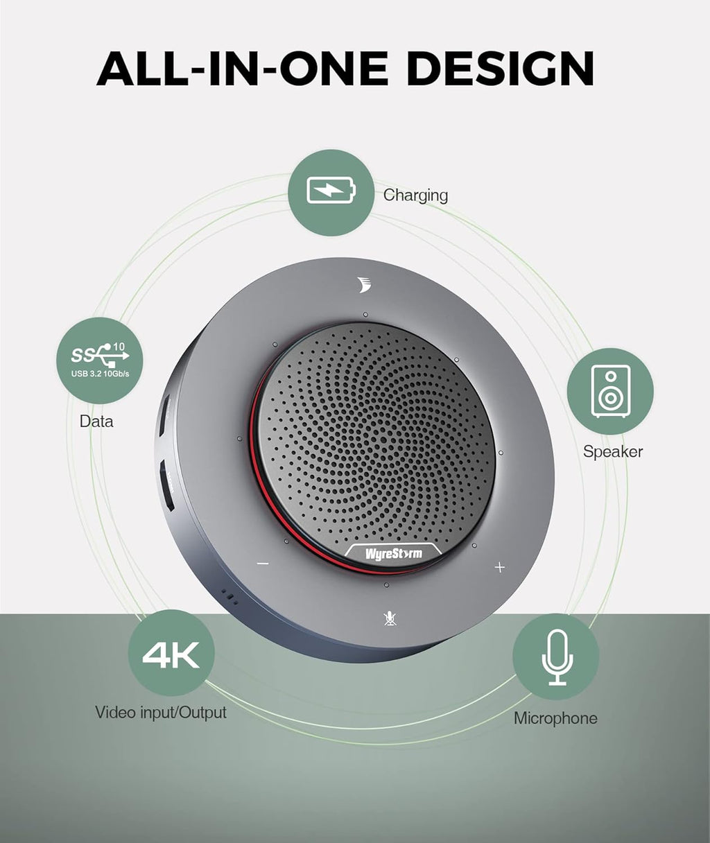 Conference Speaker with 4 Noise-canceling Mics A4256