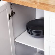 Portable Wooden Kitchen Island Cart with Drawers and Wheels White K64910