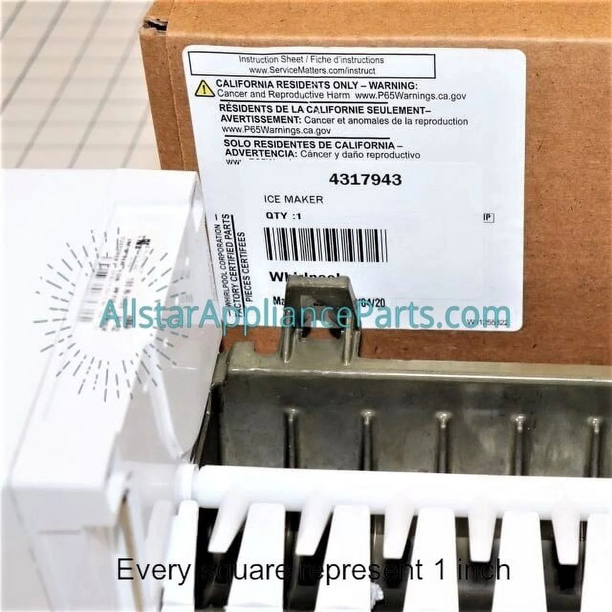Ice Maker Assembly with Arm & Wire Harness Y5294