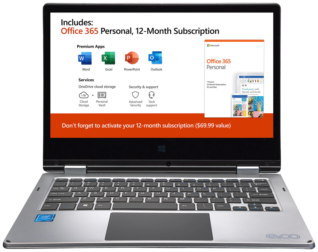 11.6" Convertible Touchscreen Laptop Y846647