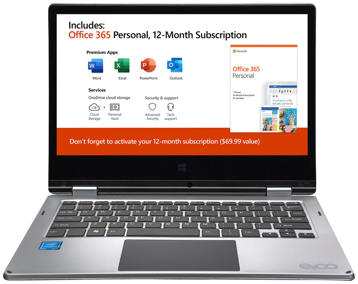 11.6" Convertible Touchscreen Laptop Y846647