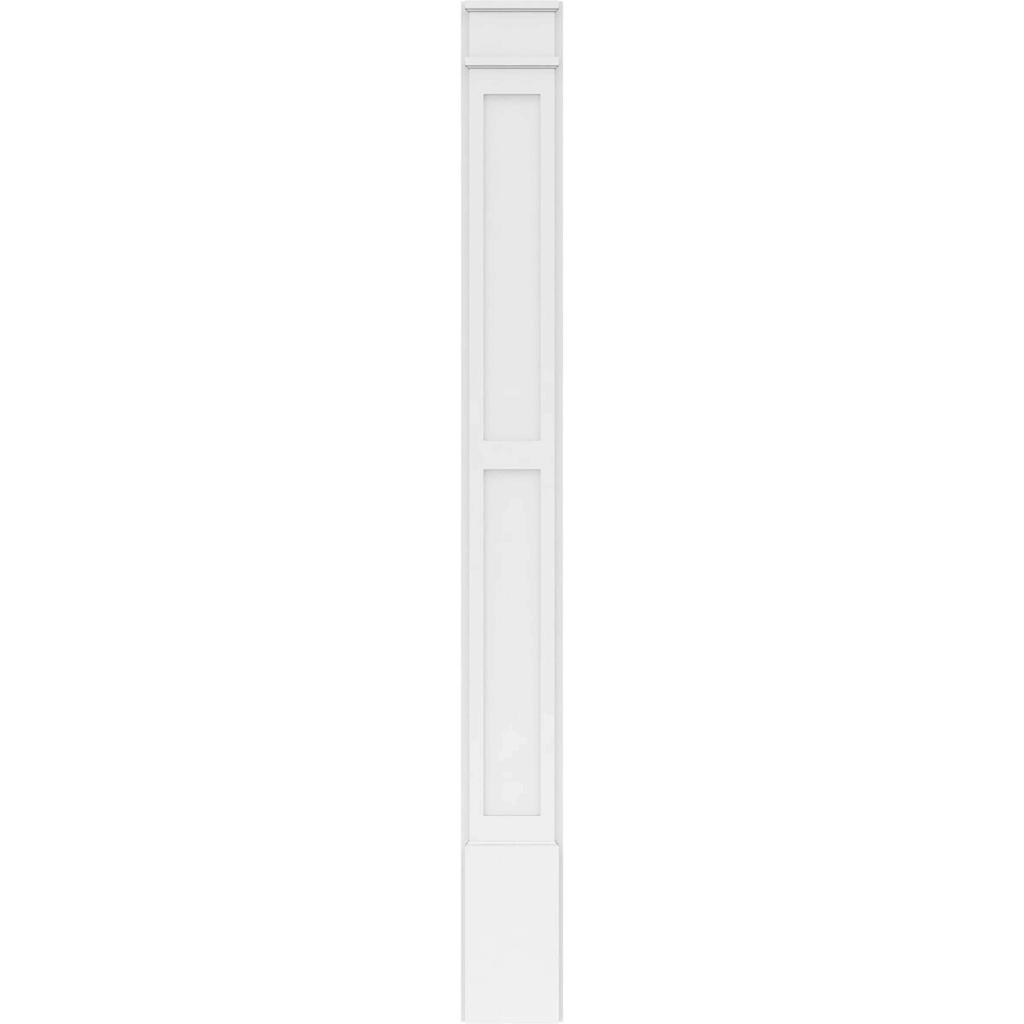 PVC Pilaster with Decorative Capital & Base (Pair) I89277
