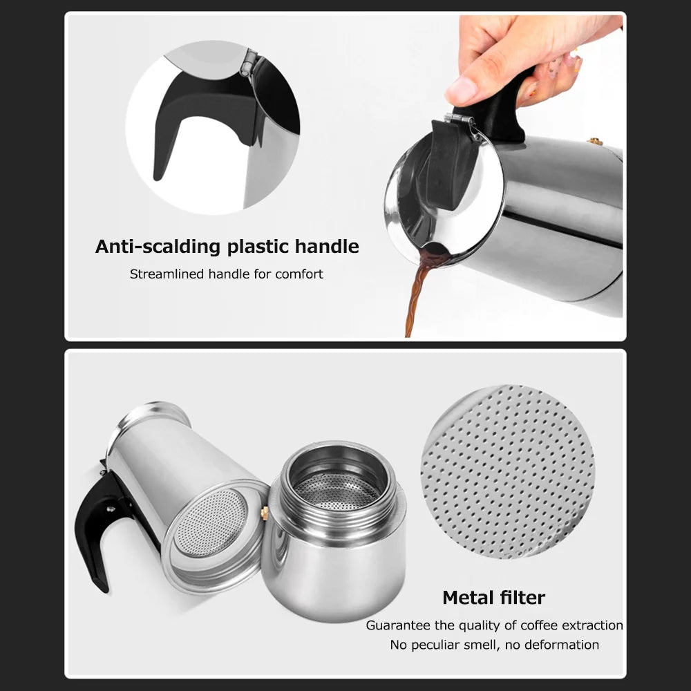 Stainless Steel Electric Coffee Maker O670076