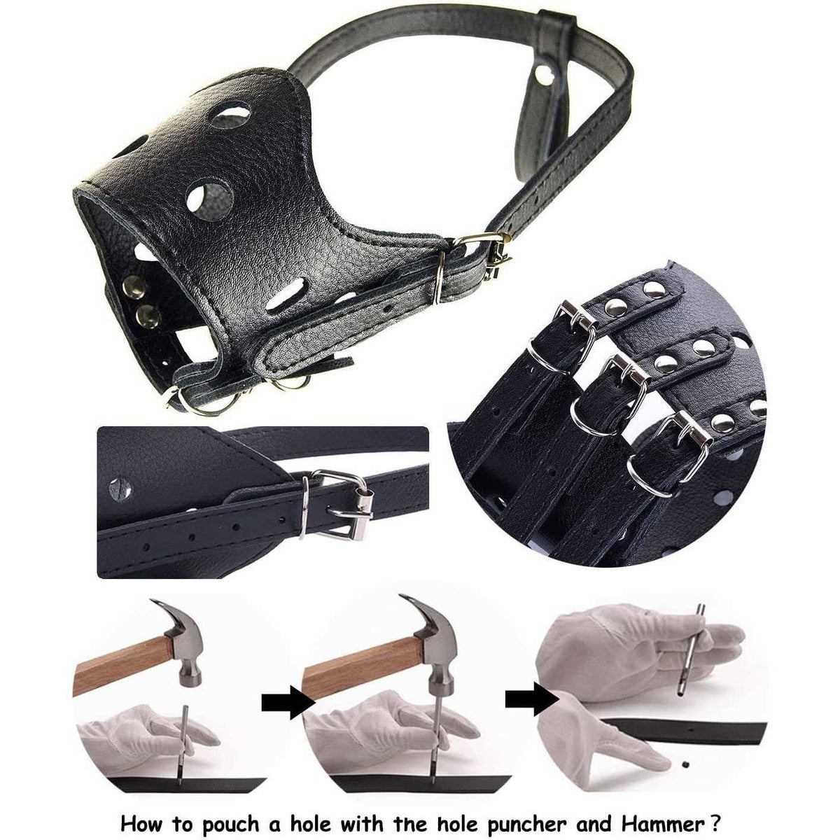 Leather Dog Muzzle T65328