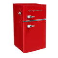 3.2 cu. ft. 2 Door Retro Mini Fridge in Red Q4936