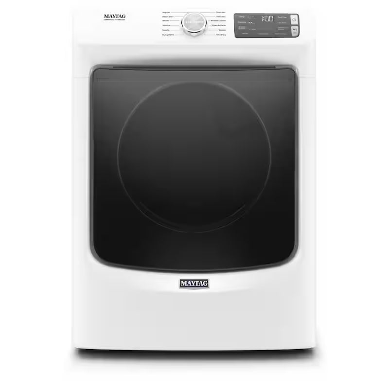 7.3 cu. ft. White Stackable Gas Vented Dryer with Steam D987