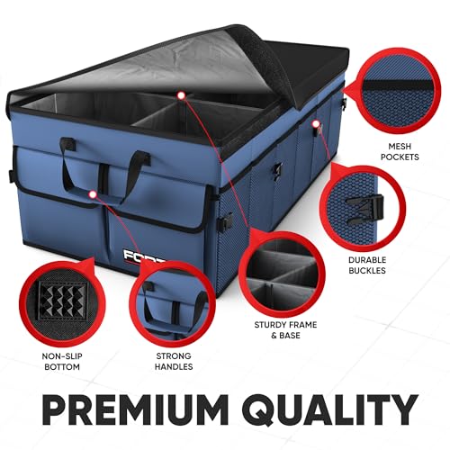 Collapsible Multi Compartment Car Trunk Organizer R27397