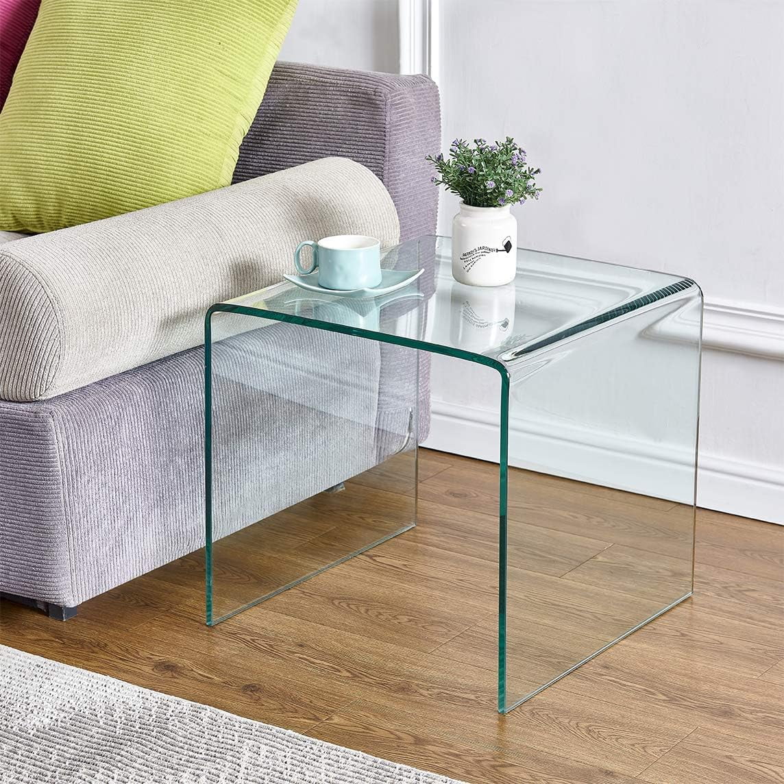 Glass End Side Table R47625