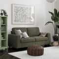 Gray Linen 3 Seater Sofa A5473