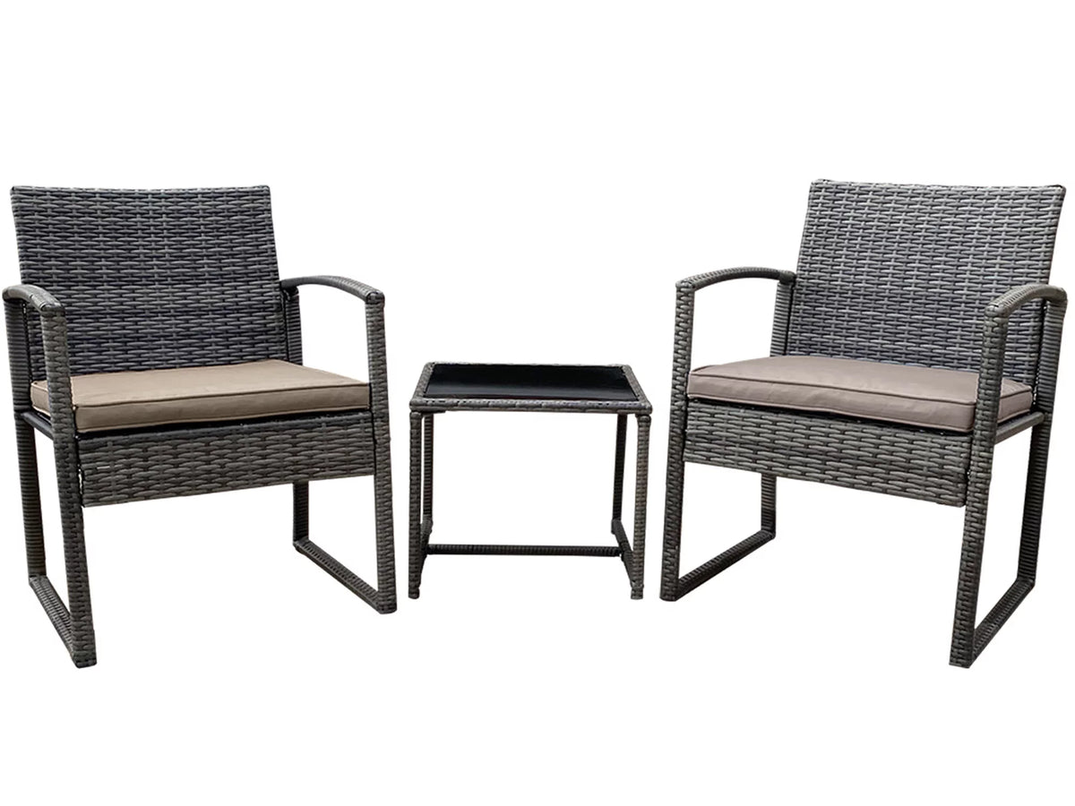 3-Piece Rattan Outdoor Coffee Table Set W4074