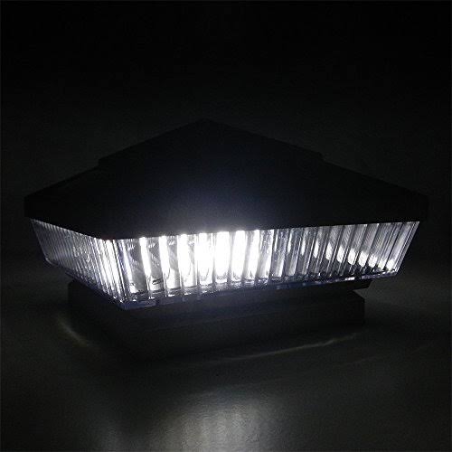 8 Pack Bronze Solar 5-LED Post Deck Cap Square Fence Light F651378