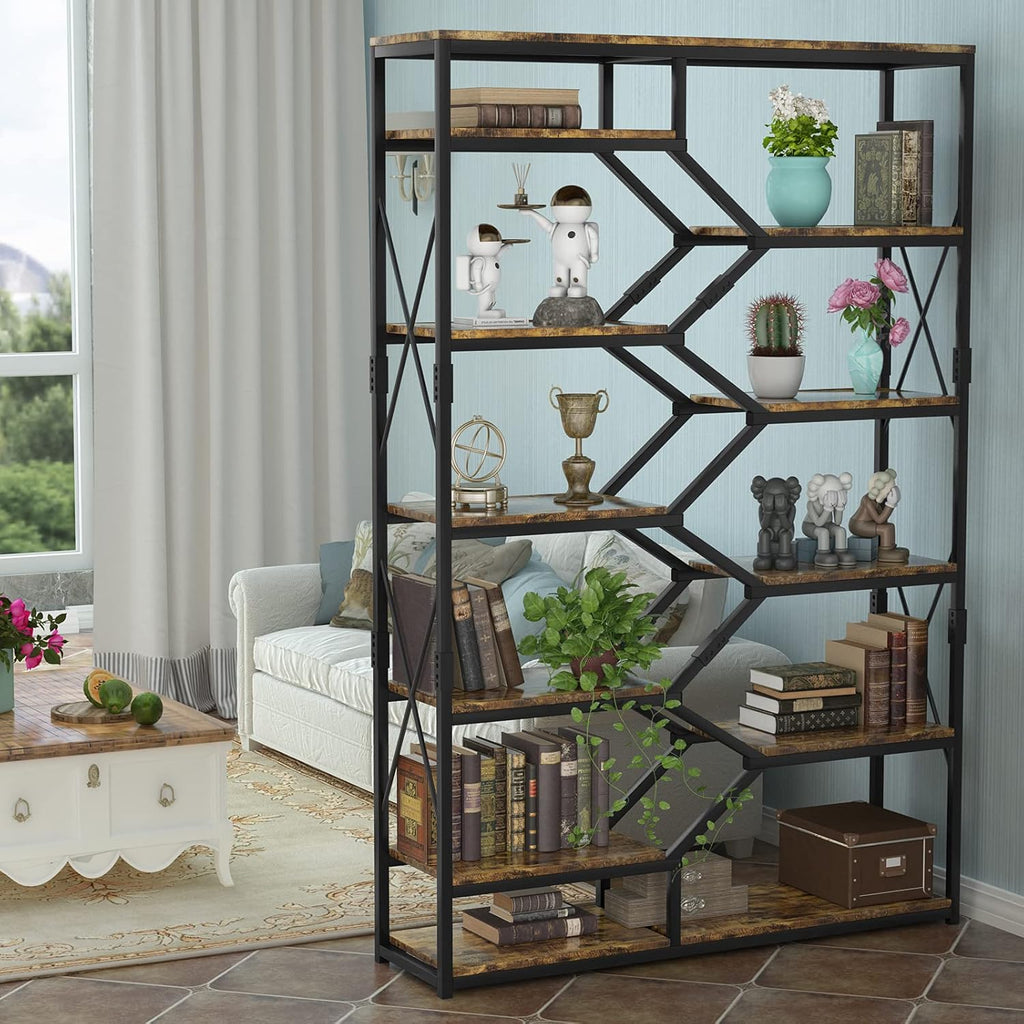 5 Tier 70.87 Tall Metal Frame Bookshelf A244505