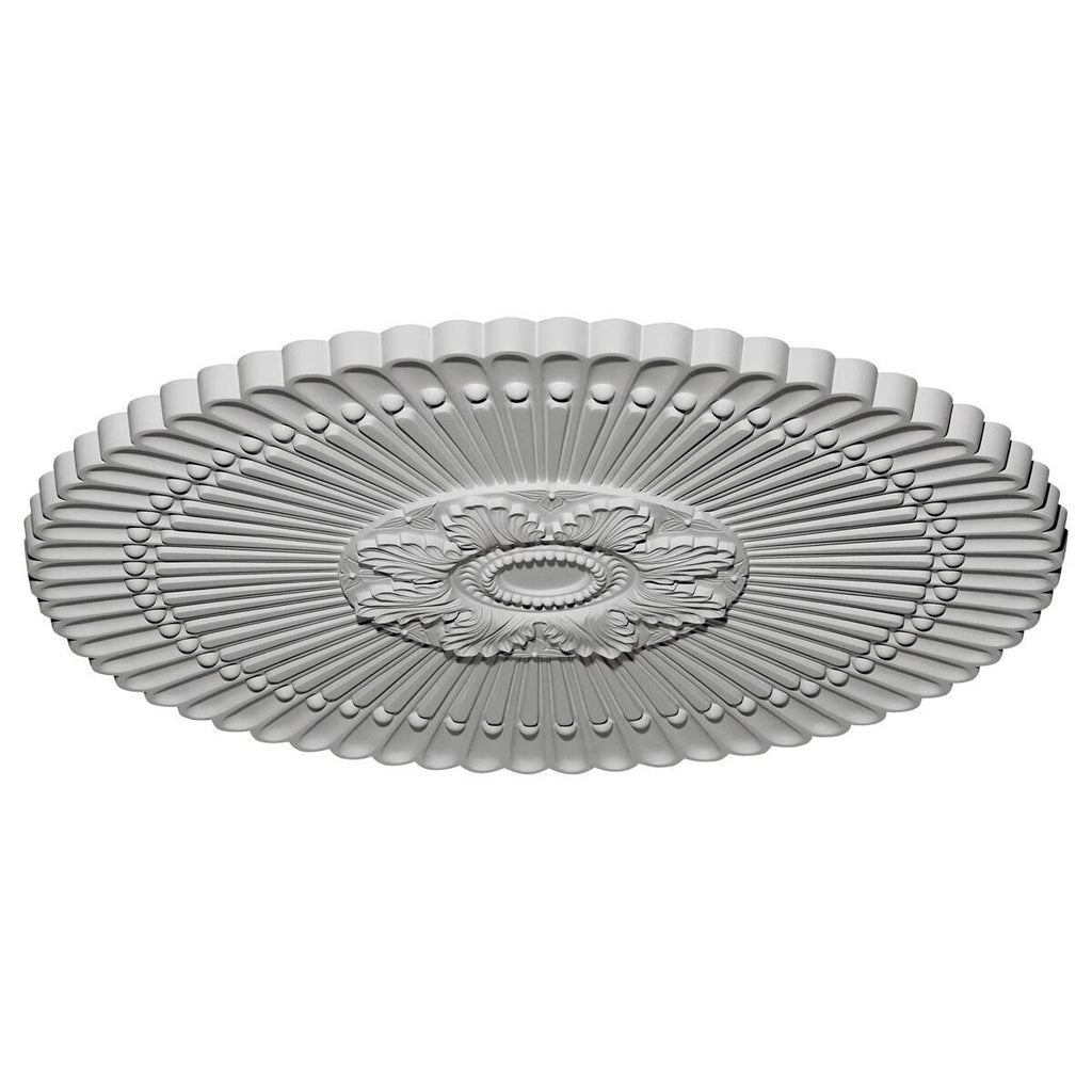 Hand-Painted Walnut Ceiling Medallion I215867