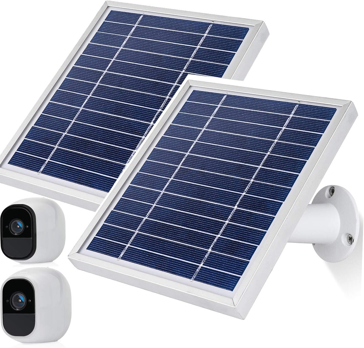 Solar Panel with Power Cable and Adjustable Mount 2 Pack B393