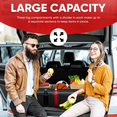 Collapsible Multi Compartment Car Trunk Organizer R27397