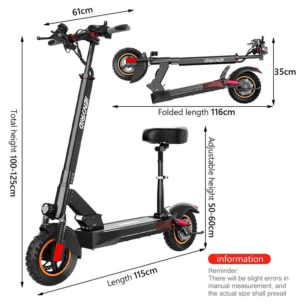 700W Folding Electric Scooter with Seat B80076
