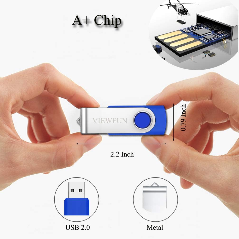4G Flash Drive 50 Pack USB Thumb Drive with LED Indicator and Lanyards A12885