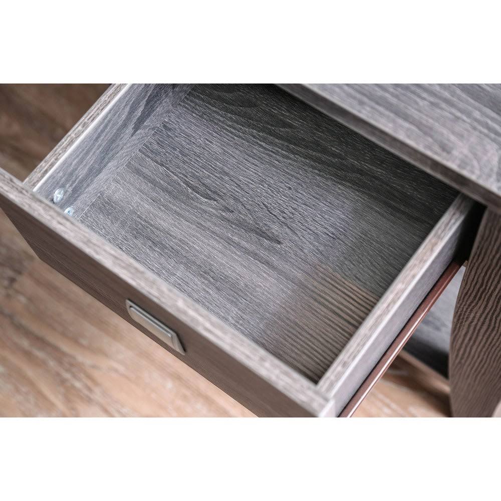 Contemporary Grey End Table K880
