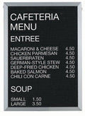 Black Felt Message Center Board S322731