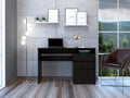 Black Three Drawer Computer Desk Z351