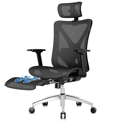 Ergonomic Office Chair with Lumbar Support, Headrest, Footrest T904339