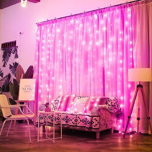 300 LED Curtain String Lights with Remote G198557