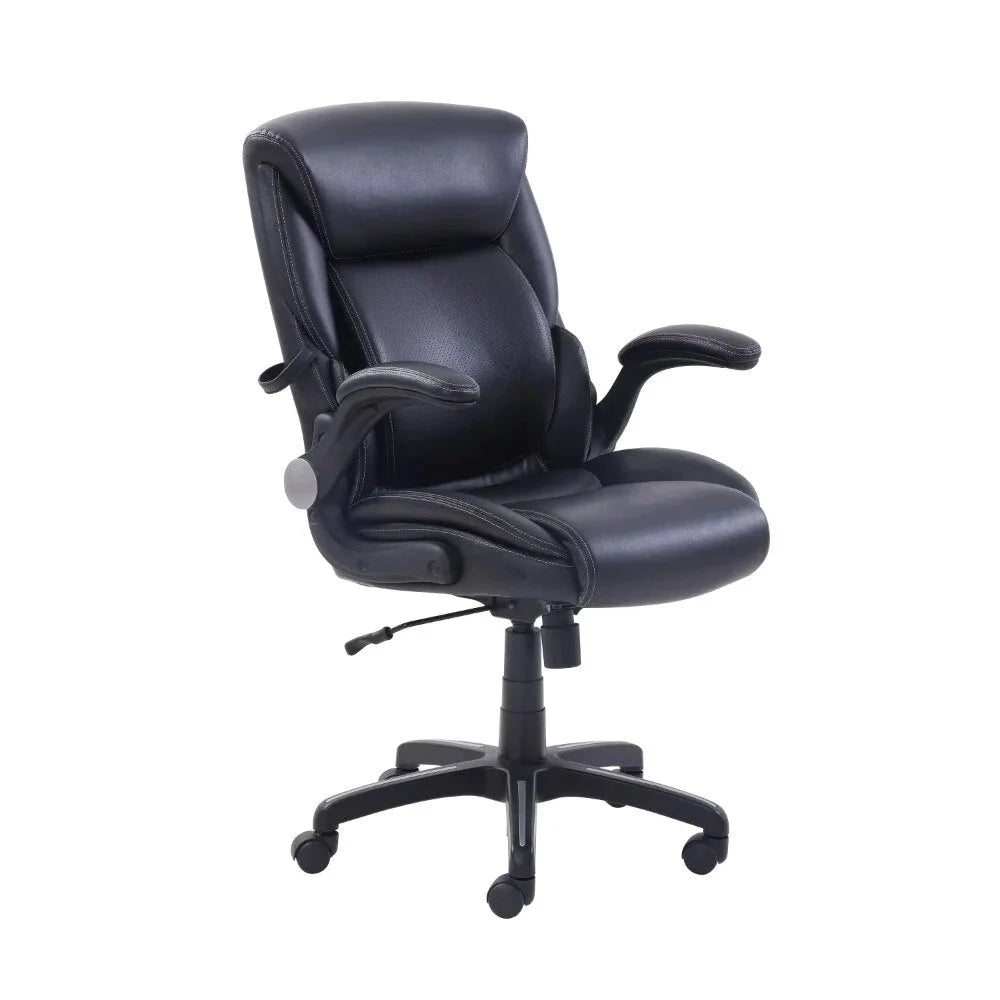 Black Bonded Leather Office Chair J881360