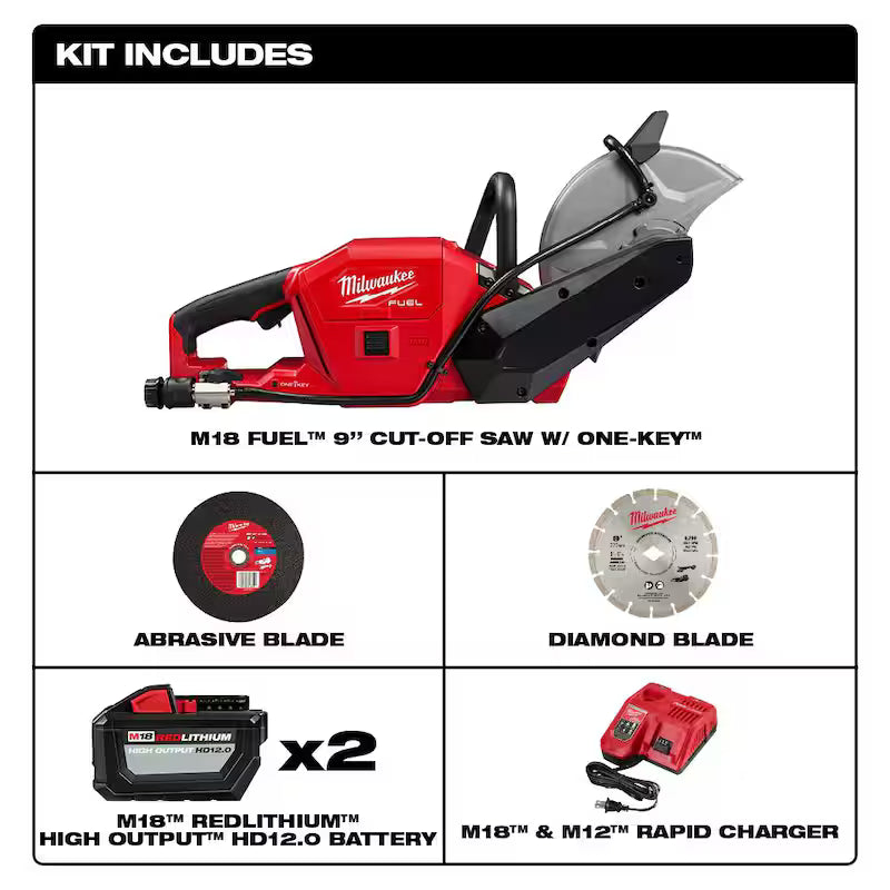 18V Lithium-Ion Brushless Cordless 9 in. Cut Off Saw Kit N848