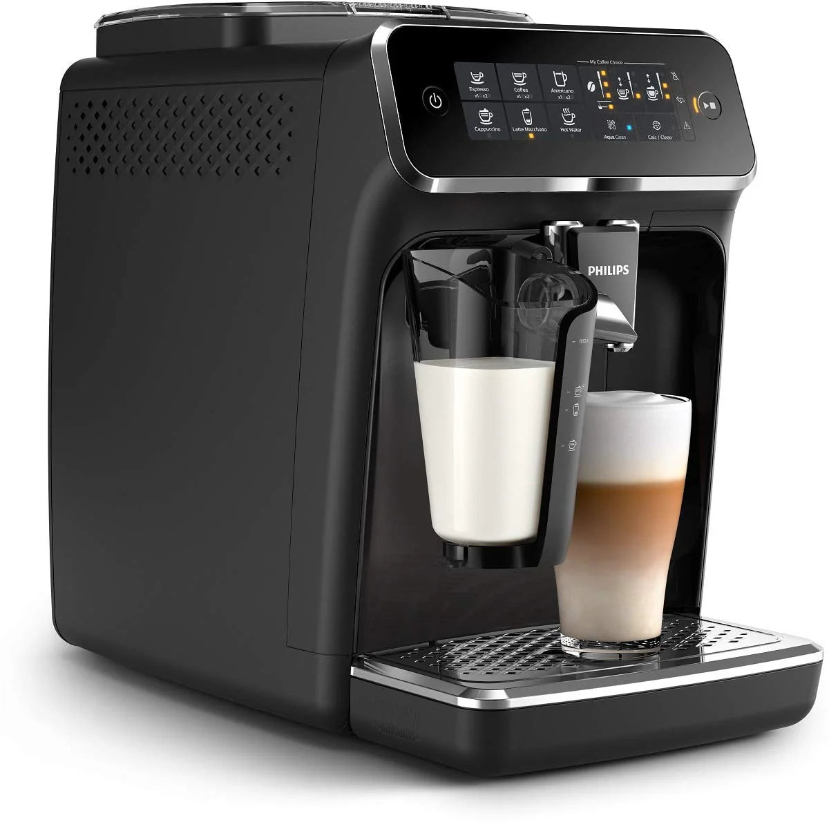 Fully Automatic Espresso Machine with LatteGo, Black J96813