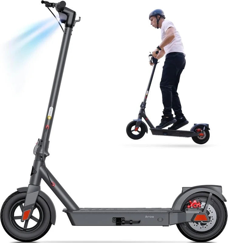 Electric Scooter with 500W Motor, 8.5 Solid Tires, 15 Miles Range B650