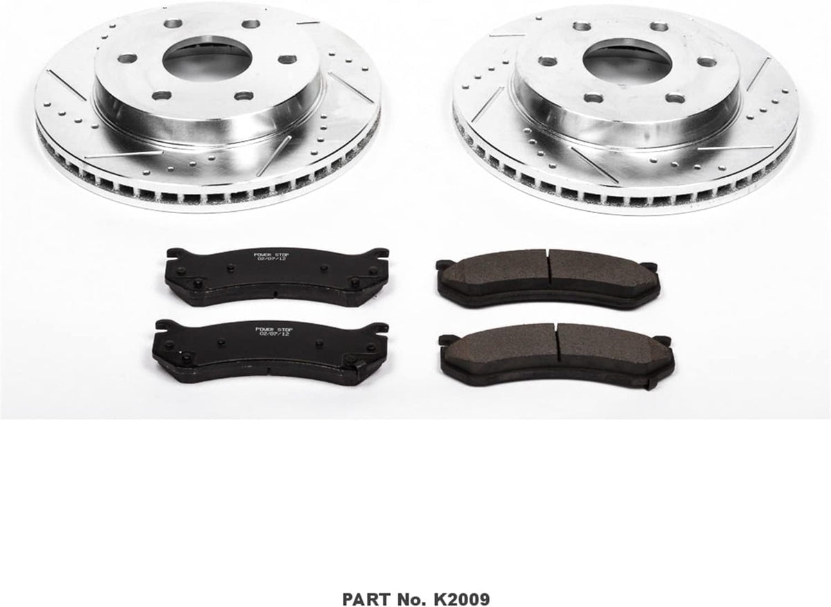 Carbon-Fiber Ceramic Brake Pad and Drilled and Slotted Rotor Kit K3864