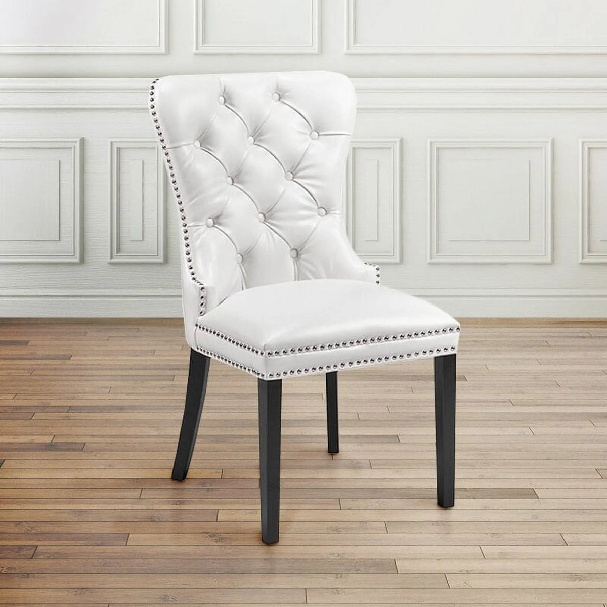 White Leather Dining Chair V817097