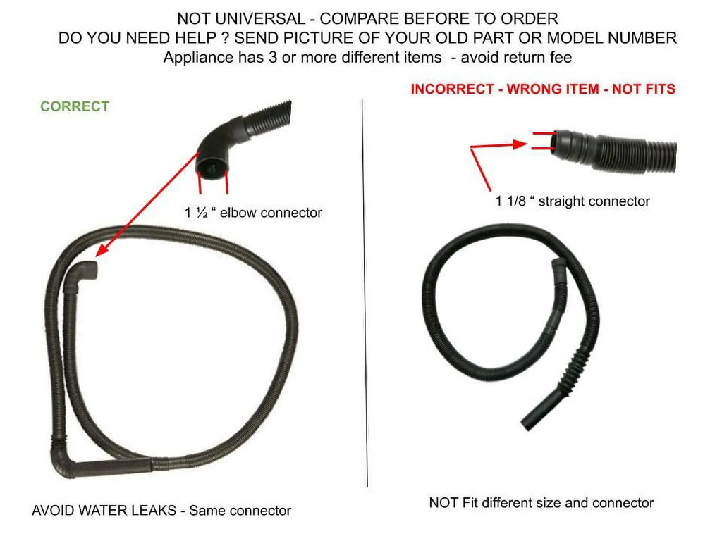 Washer Hose-Drain 90 inches long N7229