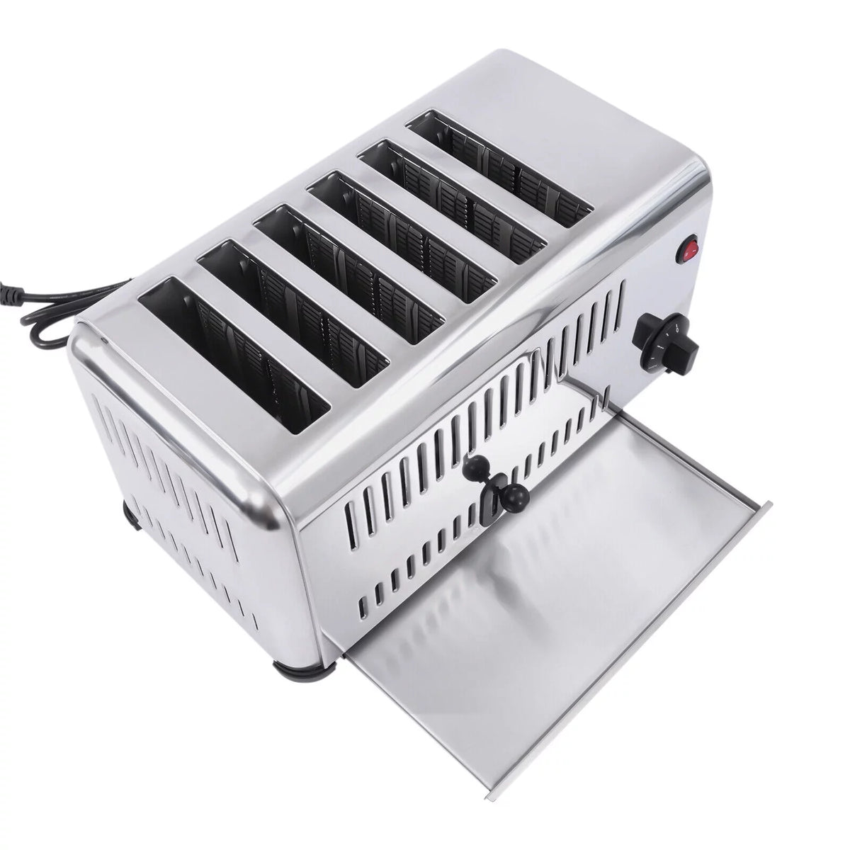6 Slices Commercial Pop-Up Electric Stainless Steel Toaster A955099