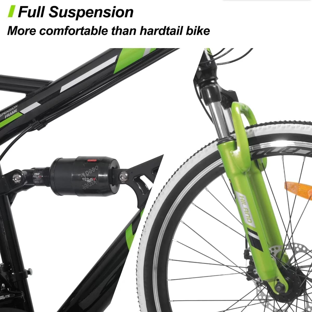 26 Inch Full-Suspension 21 Speeds Disc-Brake Mountain Bike S28337