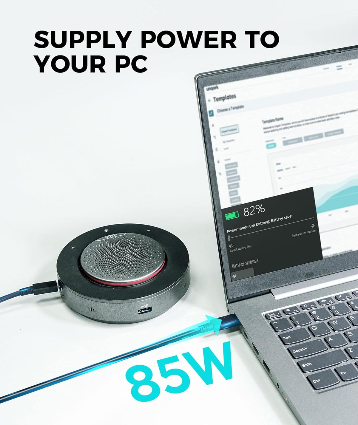 Conference Speaker with 4 Noise-canceling Mics A4256