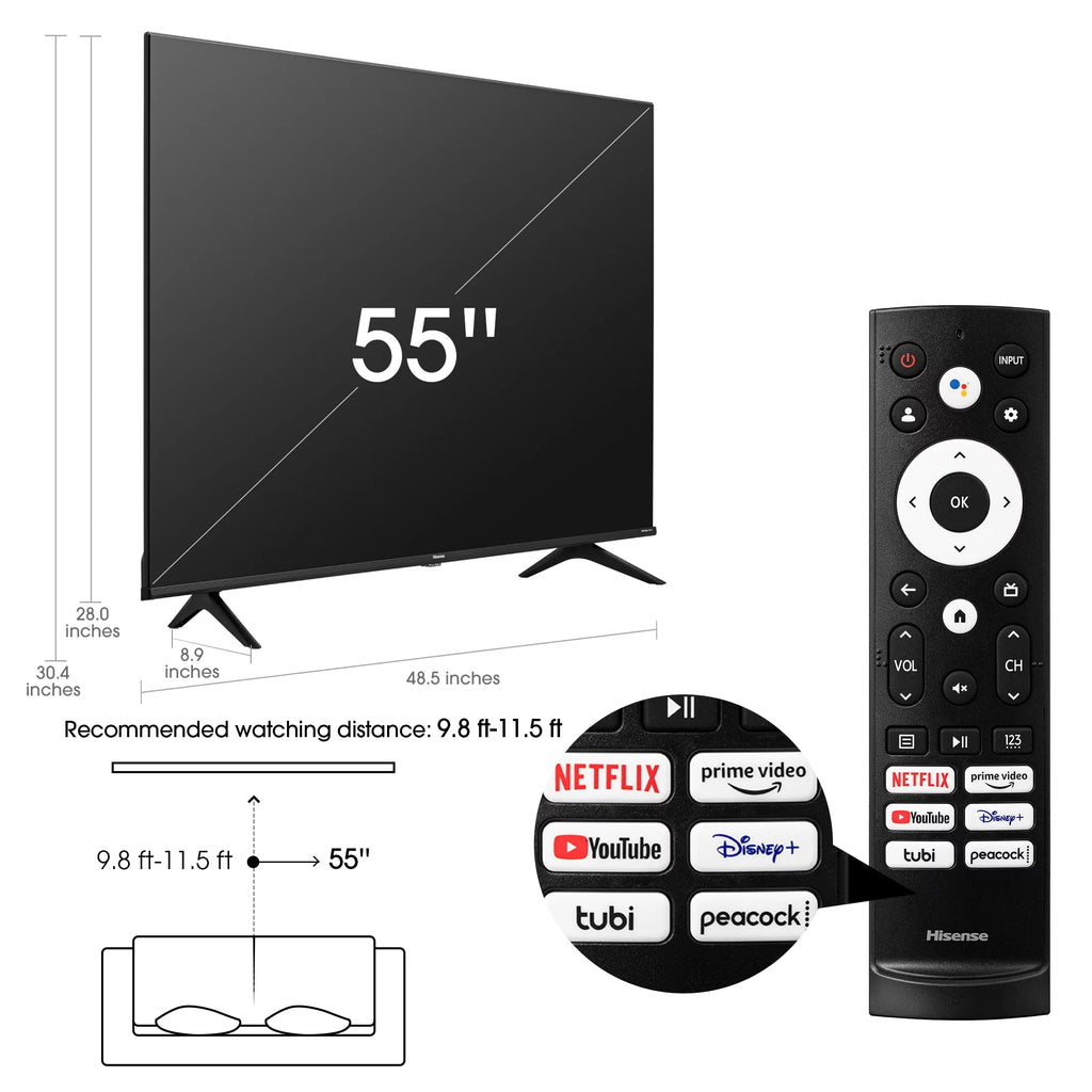 55-Inch 4K UHD Google Smart TV M965