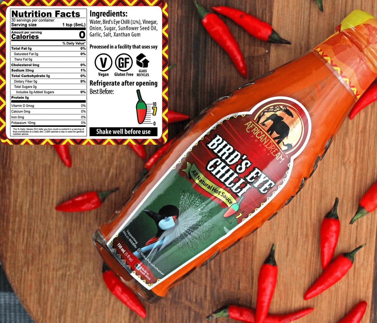 Mild to Spicy Sauce Gift Pack - Fermented Jalapeno, Lemon & Garlic Peri-Peri, Bird's Eye Chili | 5 fl oz Bottles, 3PK P7380