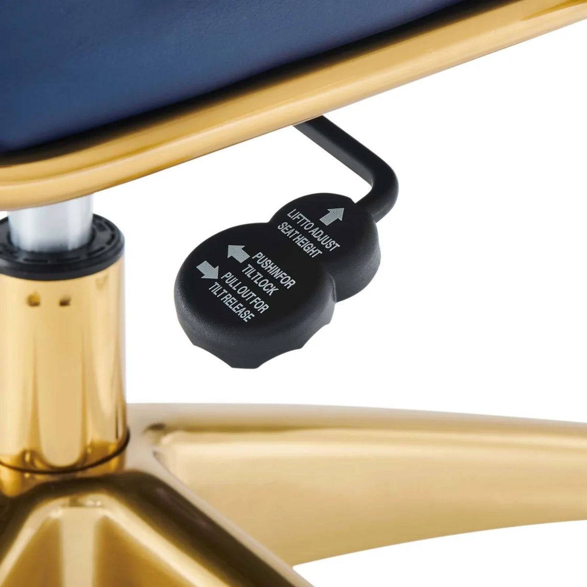 Gold Stainless Steel Highback Office Chair P58287