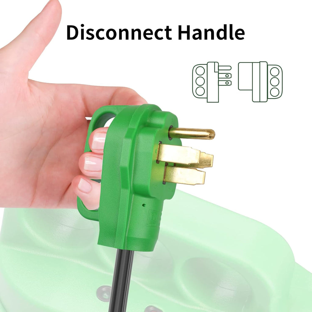 50A 25FT Detachable Power Cord with Storage Bag D882308