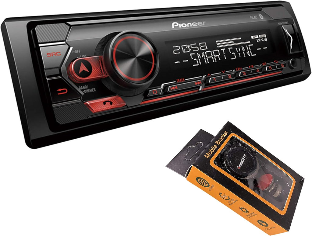 Single DIN Bluetooth Digital Media Receiver with 6.5 Car Speakers I576006