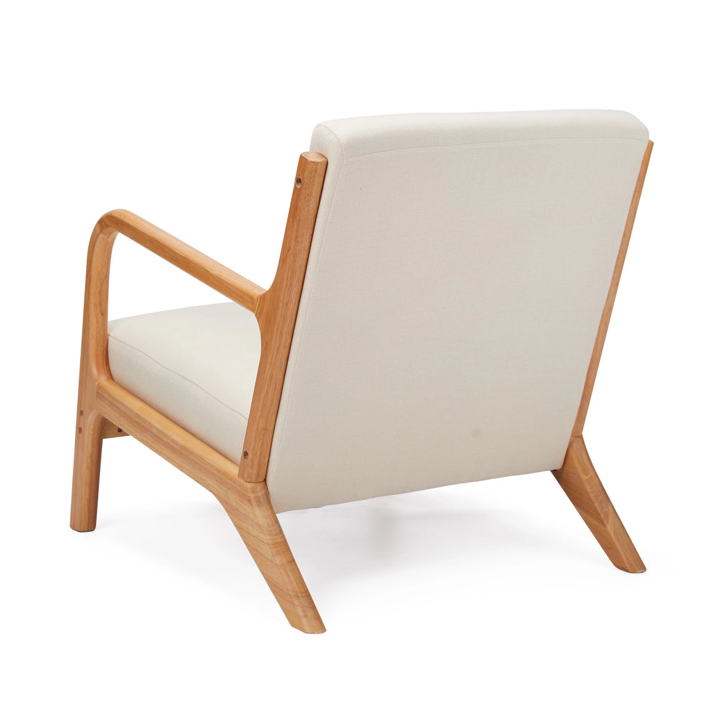 Oak Wood Frame Accent Chair S837529