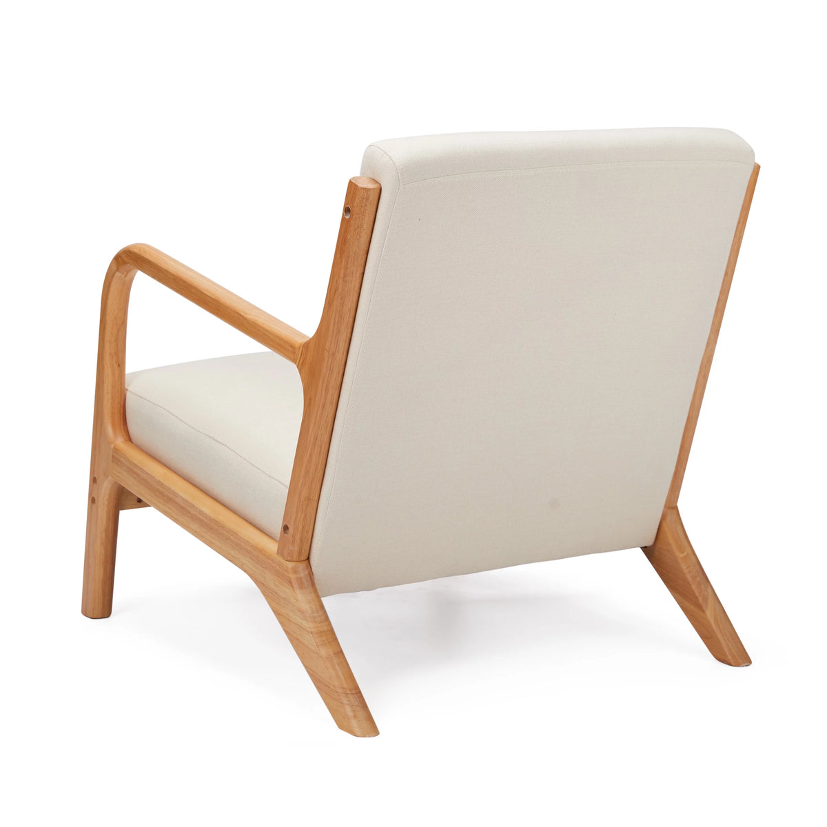 Oak Wood Frame Accent Chair S837529