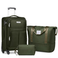 3 Piece Expandable Softside Luggage Set with TSA Lock Spinner Wheels M31012